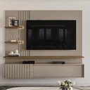 Ver imagem 1 de Painel Suspenso Tv 65 Pol 3p 200 Cm Atena Fend Naturale Madetec