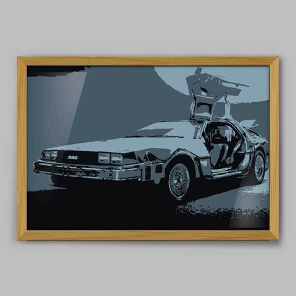 Quadro decorativo A4 De volta para o Futuro, filme