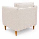 Ver imagem 3 de Kit 2 Poltronas Decorativas para Sala Aviv Boucle Persa Premium Bege