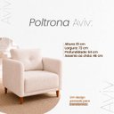 Ver mais imagens de Kit 2 Poltronas Decorativas para Sala Aviv Boucle Persa Premium Bege