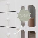 Ver imagem 5 de Quarto de Bebê Gabrielle Guarda Roupa 4 Portas com Gavetas Cômoda Infantil 4 Gavetas com Porta