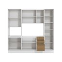 Ver imagem 3 de Cozinha Compacta com Kit Forno Celeste Kappesberg 100% Mdf Branco/nogueira 240cm