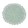 Jogo Americano Crochê Barroco Verde Claro 42cm - 1