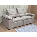 Ver imagem 6 de Sofá 3 Lugares Retrátil e Reclinável 2,00 Metros Alpoim Estofados Bege 201 Athenas