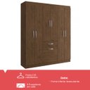 Ver imagem 2 de GuardaRoupa Casal Marbella 6 Portas 2 Gavetas 5806 Amarula Doripel