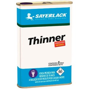 Thinner Especial para Diluição de Produtos -dr 4407 5 Litros - Sayerlack Thinner Especial Dr 4407 5l