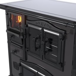 FOGAO A LENHA N 1 PRINCESS PREMIUM PRETO ONIX SE - 3