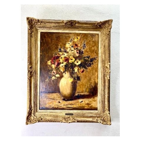 Quadro Decorativo Vaso com Flores de Edgar Oehlmeyr