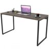 Mesa para Escritório Office Kuadra Carvalho Dark 8397 - Compace - 5
