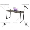 Ver imagem 4 de Mesa para Escritório Office Kuadra Carvalho Dark 8397 - Compace
