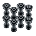 Ver imagem 1 de Kit 08 Pé Nivelador Plástico para Móveis 80mm (160 Kg) Preto Hafele 01 Unidade