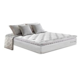 Colchão Casal Cama Inbox Molas Ensacadas 138x188 Confort Snow - 1