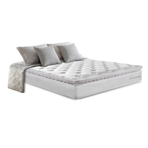 Colchão Casal Cama Inbox Molas Ensacadas 138x188 Confort Snow