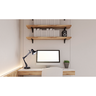 Luminária de Mesa Pixar Game Estudo Home Office Articulável E27 Bivolt:Preta/110V/220V - 2