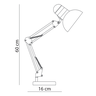 Luminária de Mesa Pixar Game Estudo Home Office Articulável E27 Bivolt:Preta/110V/220V - 3