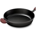 Ver imagem 4 de Frigideira Ferro Fundido com Tampa de Vidro Forno Fogão N.28 /3,1l Cabo Silicone Mta