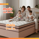 Ver mais imagens de Cama Box Casal Molas Ensacadas Bali Bege 138x188x60cm Cbp