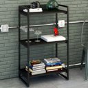 Ver imagem 1 de Estante para Livros 3 Prateleiras Kuadra ônix - Compace