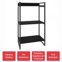 Ver imagem 2 de Estante para Livros 3 Prateleiras Kuadra ônix - Compace