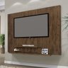 Painel Suspenso para TV até 42 Pol. 120cm 2 Prateleiras Don Flex Amêndoa Wood/Branco - Moveis Primus - 3