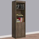 Ver imagem 1 de Estante para Livros 2 Portas 4 Prateleiras 1075R Mocaccino Rústico - Atualle Móveis