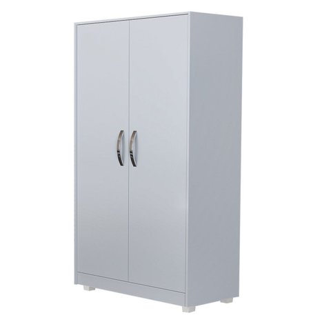 Armário Escritorio Multiuso com 2 Portas 6 Divisórias - Branco