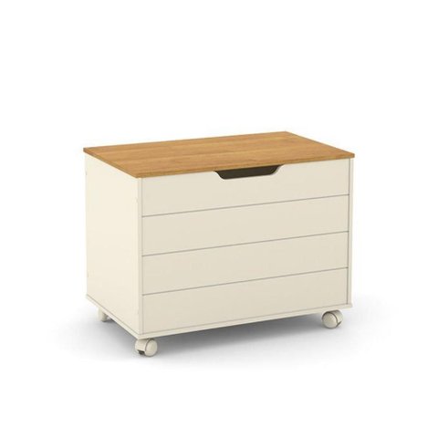 Bau Caixa de Brinquedos Toys Off White Freijo