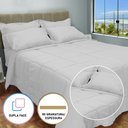 Ver imagem 2 de Edredom Cama Casal Queen com Jogo de Lençol Meia Estação