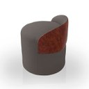 Ver imagem 3 de Puff Encosto Corino Bouclé Confortável Resistente Decorativo Yuri