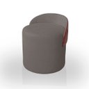 Ver imagem 1 de Puff Encosto Corino Bouclé Confortável Resistente Decorativo Yuri