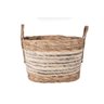 Cesto Amalfi Wave 34x26x24 Yoi Com Alças De Fibras Naturais - 10
