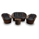 Ver imagem 1 de Conjunto de Sofás Fibra Sintética Buenos Aires - 1 Sofá 2 L + 2 Poltronas + 1 Mesa Centro - Tecido D