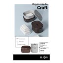 Ver imagem 5 de Caixa Cesto Organizador com Tampa Coza Craft Multiuso:Cinza