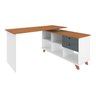 Mesa em L Escrivaninha de canto Home Office Gold Grafite - 7