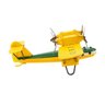 Miniatura Avião Amarelo de Hélice 12x28x35.5cm Tudo em Caixa - 5