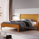 Ver imagem 7 de Cama Casal Lisa 140cm Classic Amêndoa Mel Josandro Amêndoa Mel