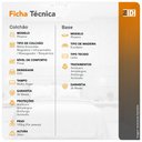 Ver imagem 4 de Cama Box Casal + Colchão Molas Ensacadas Magnético Massageador e Bio Quântico Phoenix 138cm