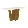 Mesa de Jantar 4 Lugares Paula Nature/off White/linho - Bci Móveis - 5