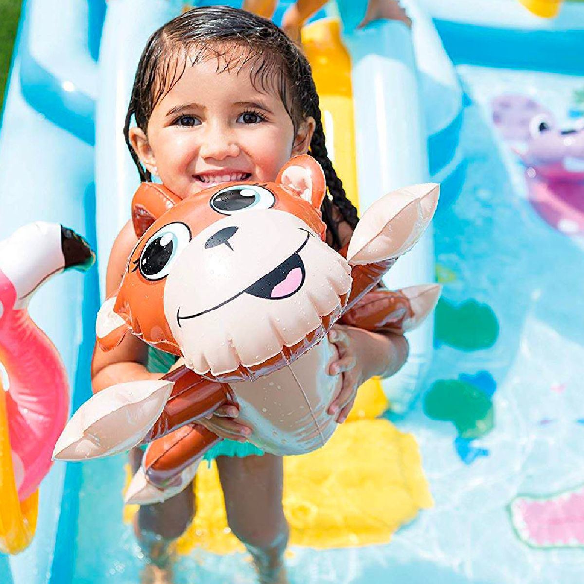 Piscina Inflável Playground Intex Aventura na Floresta 493l + Bomba Elétrica Voltagem:110v - 9