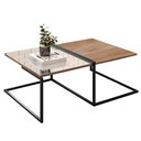 Ver imagem 4 de Kit Mesa de Centro e Prateleira Multiuso 60 cm Industrial Ariel Demolição - Pallazio