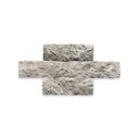 Ver imagem 4 de Revestimento Pedra Natural Travertino Rústico 10x30cm Aronne Branco