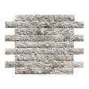 Ver imagem 1 de Revestimento Pedra Natural Travertino Rústico 10x30cm Aronne Branco