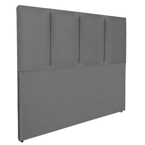 Cabeceira Modular Cama Box Estofada Luxo Linho Rbl:queen Tradicional/cinza