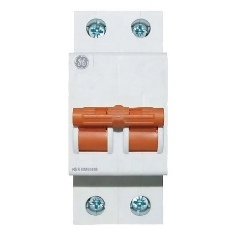 Disjuntor Din Bipolar Bifásico 16a Amperes Ge32slc16 Ge