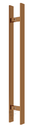 Ver imagem 2 de Puxador Duplo DF 926-Inox 304 - Red Gold - 80 cm