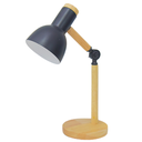 Ver imagem 1 de Luminária Mesa Abajur 45cm Articulada Retrô Madeira Gimpo Kjtd-685-pai: Preto