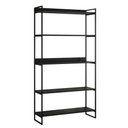 Ver imagem 2 de Kit Industrial Estante Guaecá 180x95 e Aparador Industrial 3 Prateleiras Córdoba 100x 95 Preto