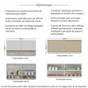 Ver imagem 3 de Kit Armário Cozinha Aéreo 105cm e Aéreo 120cm com Portas de Vidro Multimóveis Mp2293