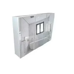 Armário para Banheiro em Mdf com Espelho Espelheira - 3 Armário para Banheiro em Mdf com Espelho Espelheira - 3