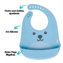 Ver imagem 3 de Babador Infantil - Pega Migalhas - Gumy - Azul - Buba